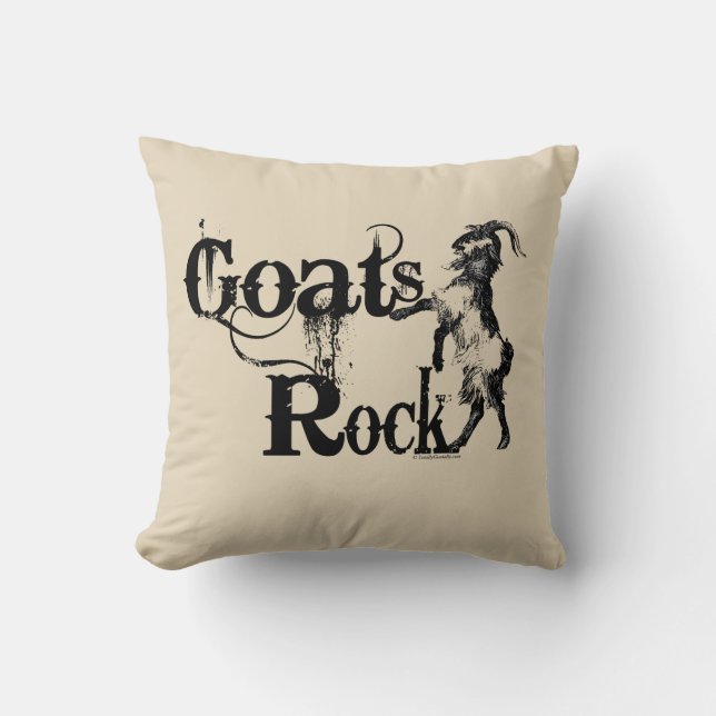 Almofada GOATS ROCK | por TotallyGoatally™ (Frente)