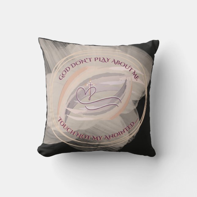 Almofada God Don't Play About Me Throw Pillow  (Frente)