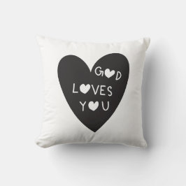 Almofada God loves you