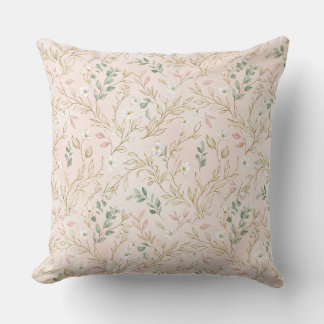 Almofada Gold Blush Floral Wedding Pillow