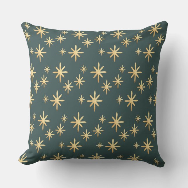 Almofada Gold Star Pattern Throw Pillow (Frente)