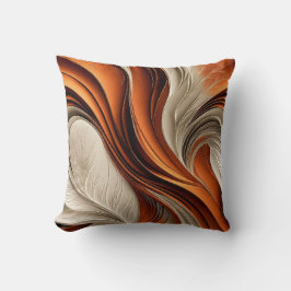 Almofada Golden Air – Copper and Bronze Abstract