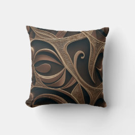 Almofada Golden Botanical Flow Elegant  