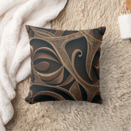 Almofada Golden Botanical Flow Elegante