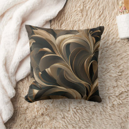 Almofada Golden Botanical Flow Elegante