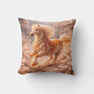 Almofada Golden Fantasy Horse Running Dream Pillow