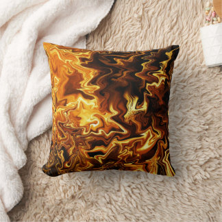 Almofada Golden Flow – Molten Energy Art