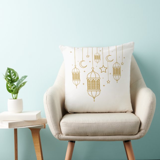 Almofada Golden Lantern Garland Pillow  (Cadeira)
