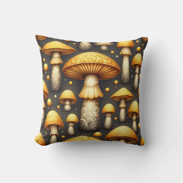 Almofada Golden Mushrooms (Frente)