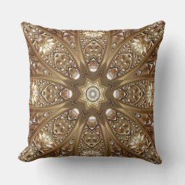 Almofada Golden Ornate Throw Pillow
