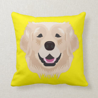 Almofada Golden retriever amarelo
