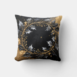 Almofada Golden Wreath Glamour Throw Pillow