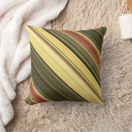 Almofada Goldenrod Fields Yellow and Green Stripe