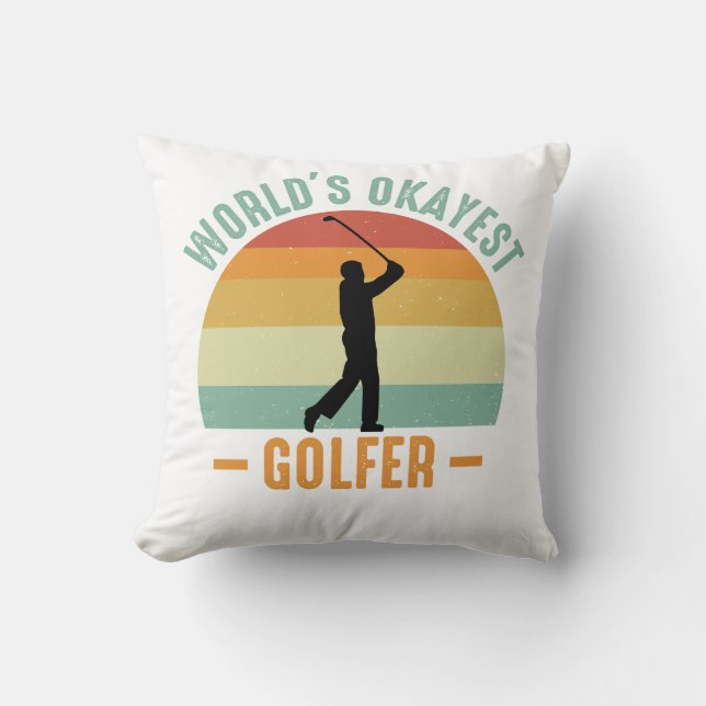 Almofada Golfer mais Okayest do Mundo (Frente)