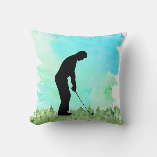 Almofada Golfer Silouette (Frente)