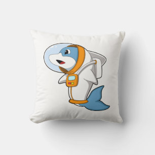 Almofada Golfinho como astronauta com fantasia