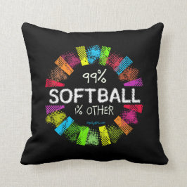Almofada Golly meninas: 99 por cento de softball 1 por