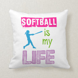 Almofada Golly meninas - o softball é minha vida