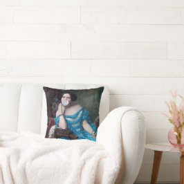 Almofada Goma-bolha Diva em cebola azul