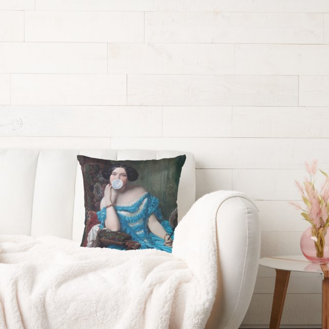 Almofada Goma-bolha Diva em cebola azul (Sofá)