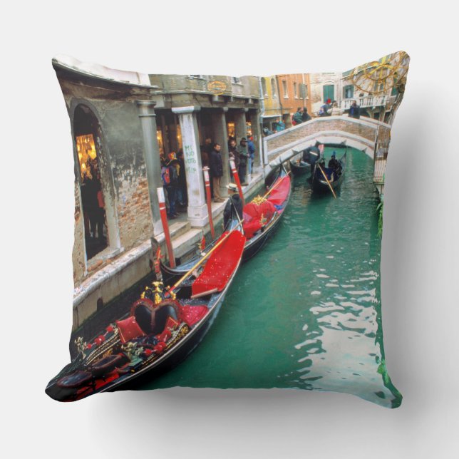 Almofada Gôndola em um canal Venetian (Frente)