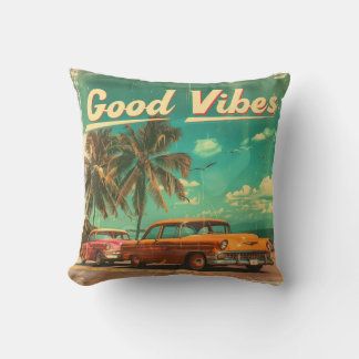 Almofada Good Vibes Throw Pillow