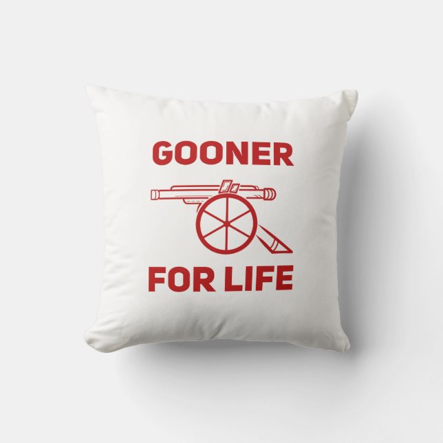 Almofada Gooner For Life Arsenal (Frente)