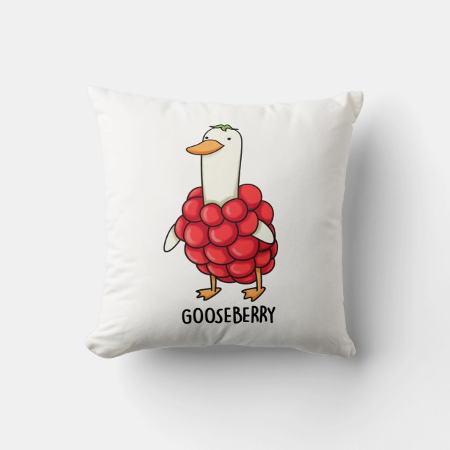 Almofada Gooseberry Funny Berry Pun (Frente)