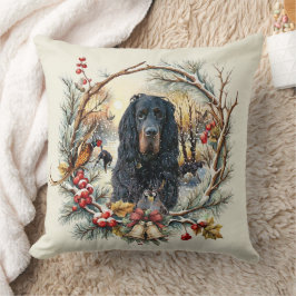 Almofada Gordon Setter Christmas Joy – Seasonal Dog Art