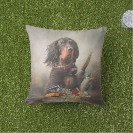 Almofada Gordon setter com faisões, Art