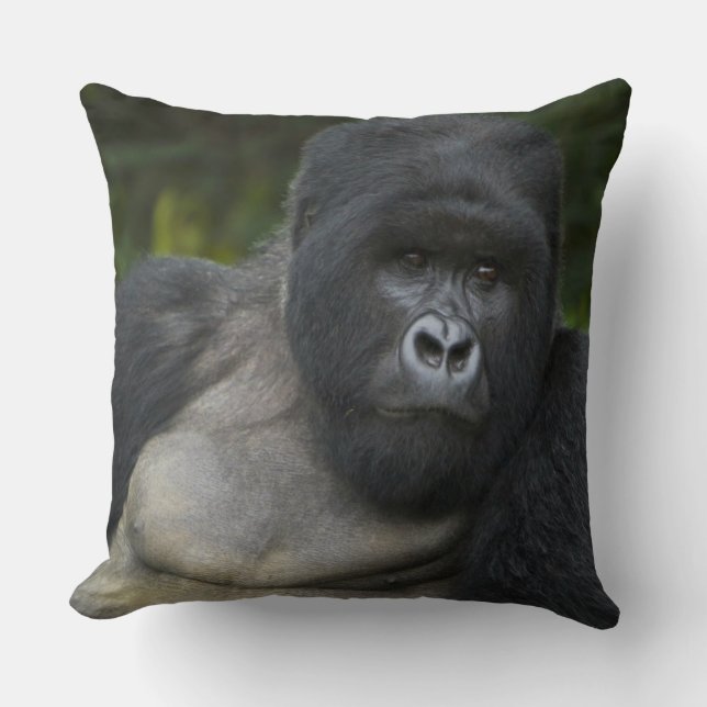 Almofada Gorila da Montanha e Silverback (Frente)