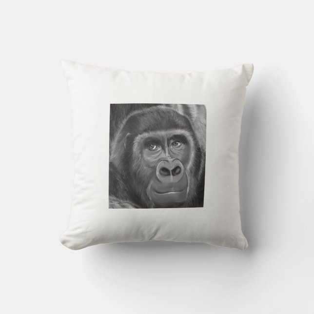 Almofada Gorilla sucking fingers Cushion2 指しゃぶりのゴリラクッション (Frente)