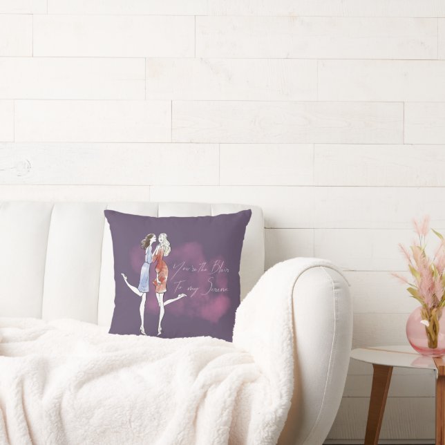 Almofada Gossip Girl - Você é a Blair para minha Serena (Sofá)