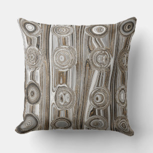 Almofada Gota Dourada branca Elegante de espiral líquida