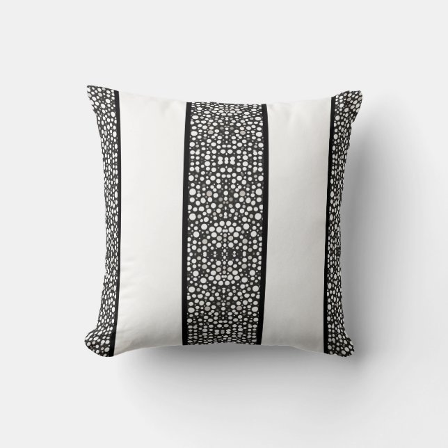 Almofada Gotas de chuva em grandes tiras (Frente)