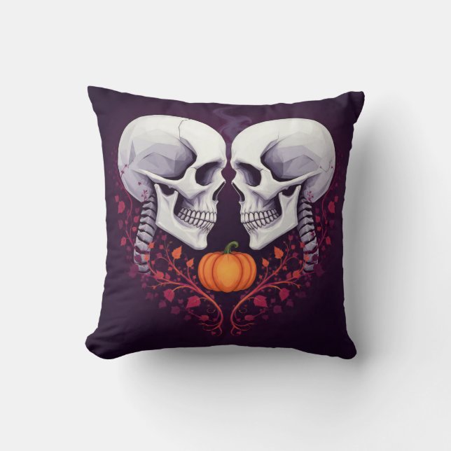 Almofada Gothic Romance Skull Art  (Frente)