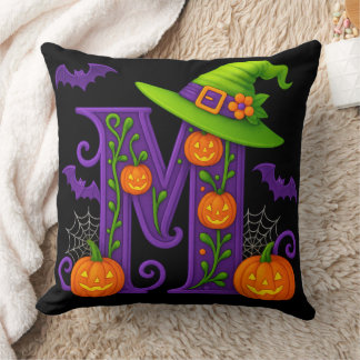 Almofada 🎃 Gótica M Travesseiro decorativo inicial de Hall