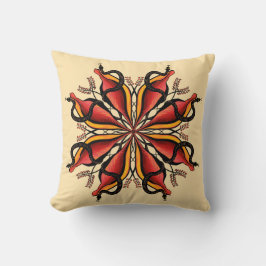 Almofada Gótico Cobra Estilo de Tatuagem da Flor