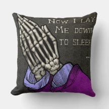 Gótico Engraçado Rezando Mãos de Esqueleto e Oraçã