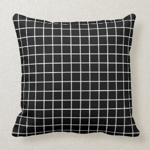 Almofada Grade preto e branco