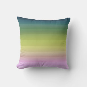 Almofada Gradient ombre stripe branda verde borrado verde