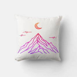 Almofada Gradient Pillow “Vivid Peaks & Moon”