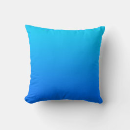 Almofada Gradiente Azul Céu Aquático Vibrante