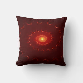 Almofada Gradiente de espiral vermelho fiery