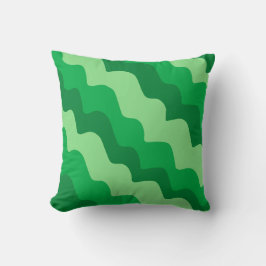 Almofada Gradiente de ondas de oceano verde