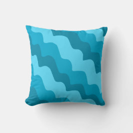 Almofada Gradiente de ondas do oceano azul