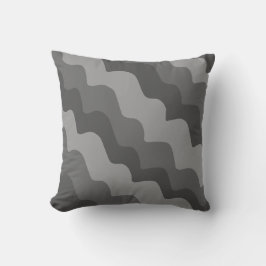 Almofada gradiente de ondas do oceano de cinza