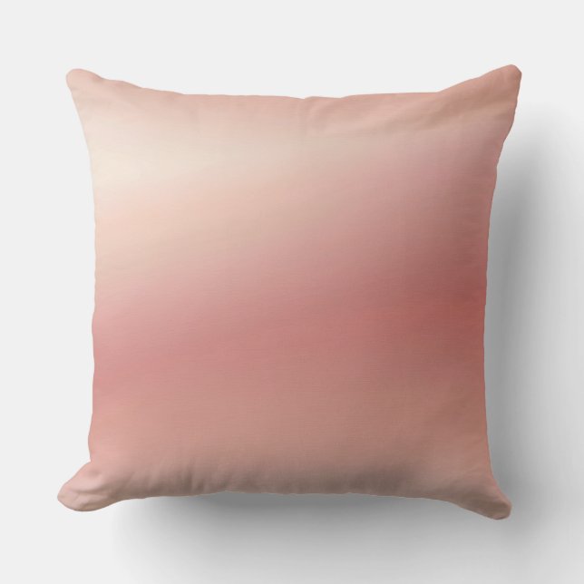 Almofada gradiente de pêssego abstrato (Frente)
