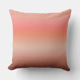Almofada gradiente macio rosa e pêssego