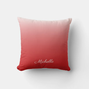 Almofada Gradiente personalizado vermelho-vivo